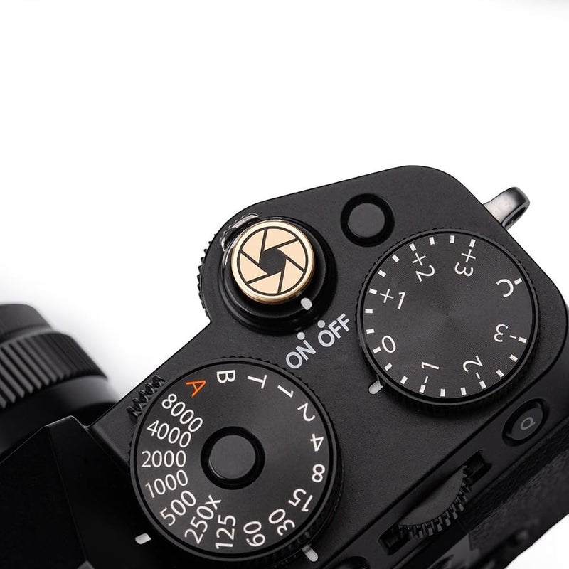 DBZZ Pure Copper Aperture Camera Shutter Button, Suitable for Fuji X100V X100F XE4 XE3 XT5 XT4 XT30 for Nikon ZF ZFC - Image 2